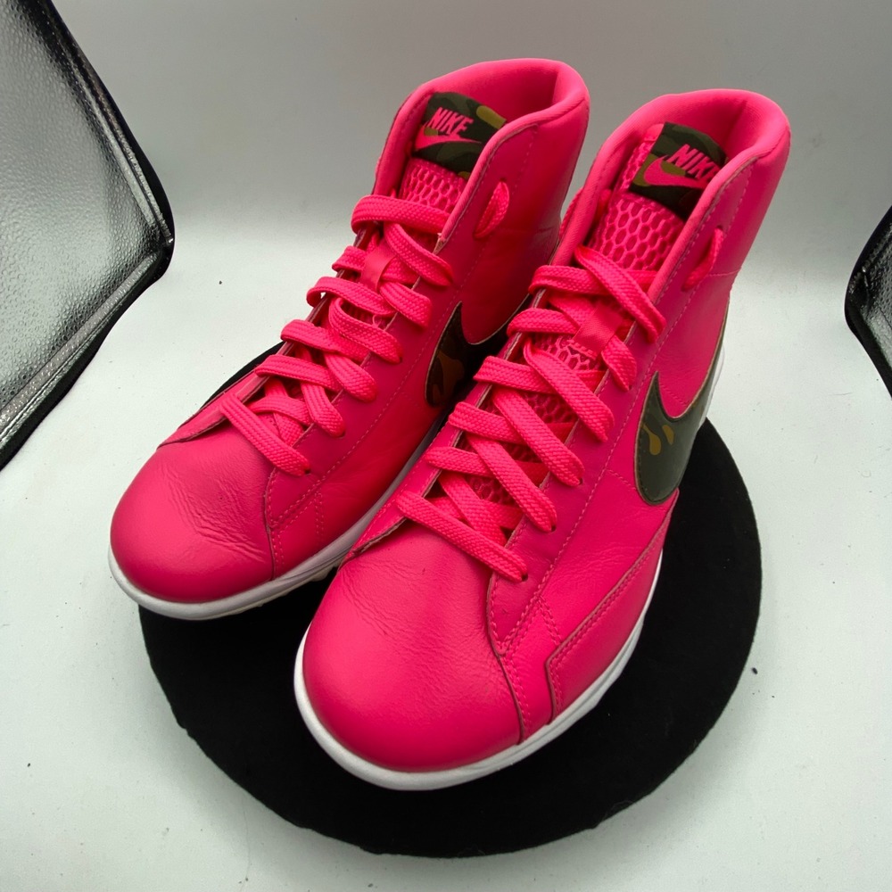 Nike Womens 7 Blazer Golf Pink Camo High Top Sneakers 818731-600 Sample